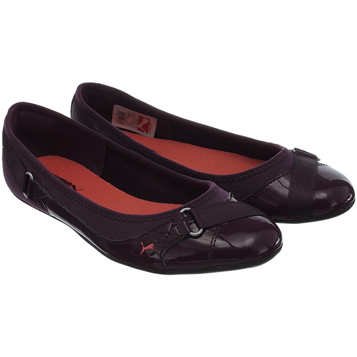 Puma Bixley lila oder schwarz Damen Ballerinas Sleeks Sneakers Lackoptik NEU