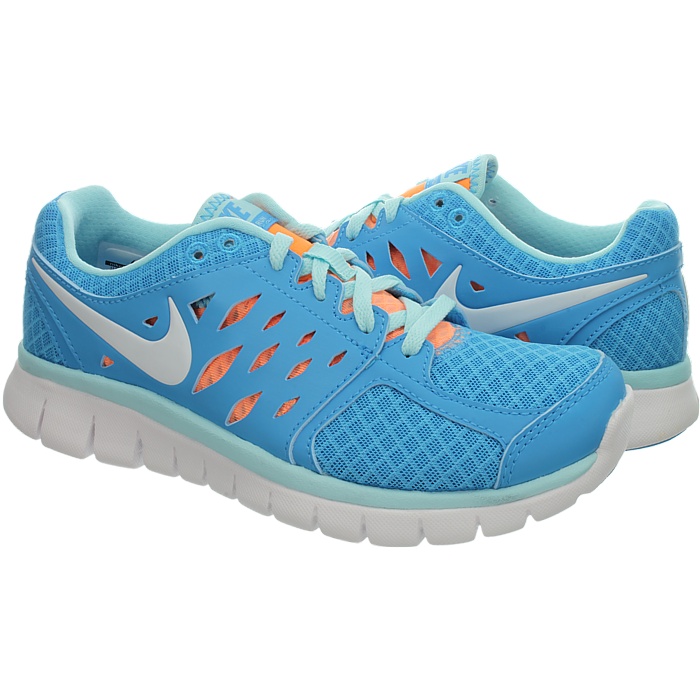 Nike WMNS FLEX 2013 RUN MSL Damen Jogging Laufschuhe Sneaker blau grau NEU OVP
