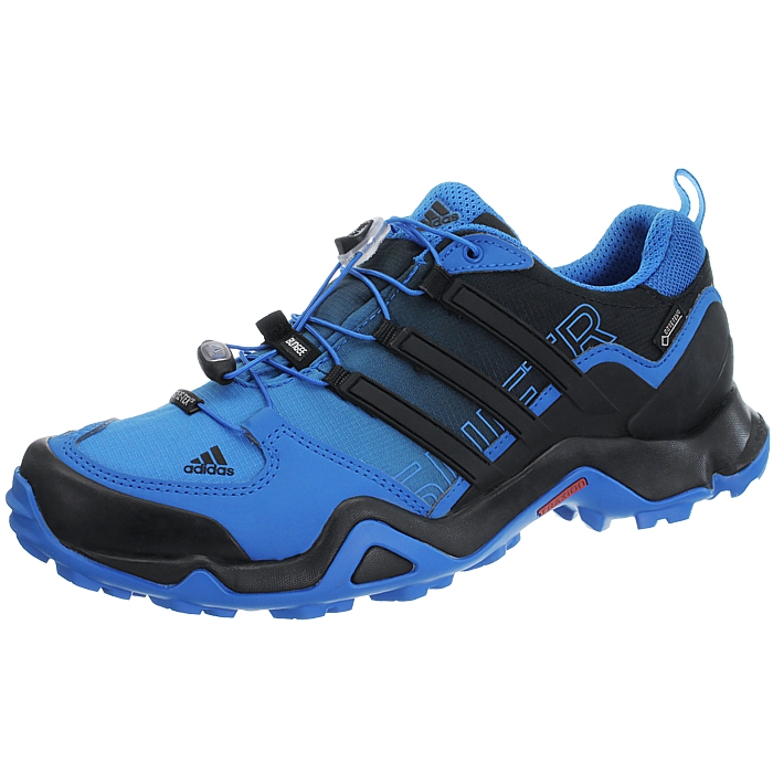 Adidas Terrex Swift R GTX Hombre trekking zapatos azul naranja botín de senderisml Outdoor
