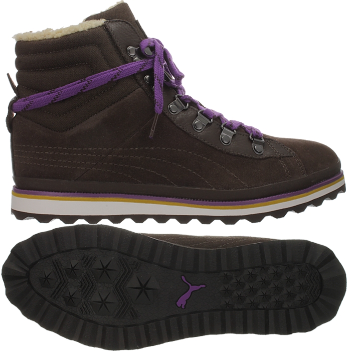 winter boots brown/beige/purple booties 