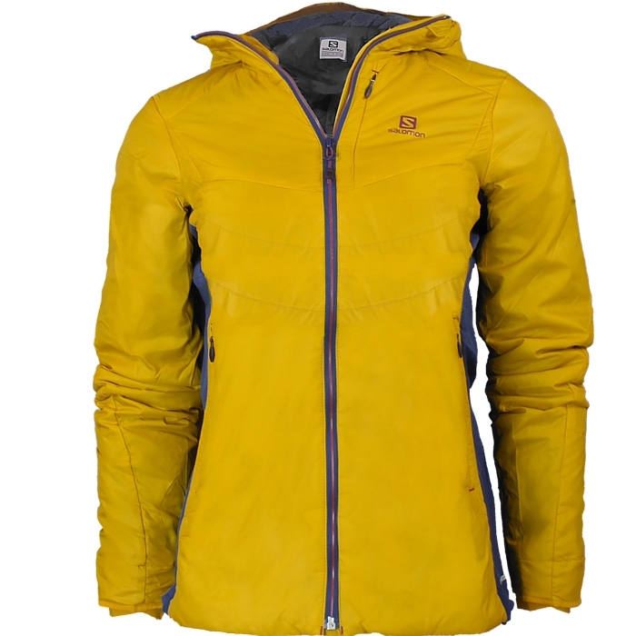 Salomon Minim Synth Damen Kapuzenjacke gelb Windjacke Salomon Minim Synth Herren Outdoorjacke Jackets Outdoor