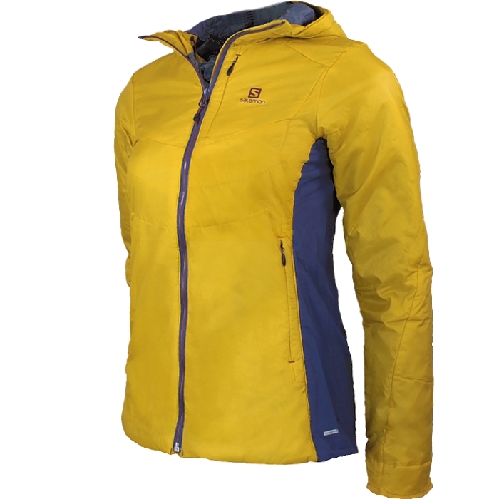 Salomon Minim Synth Damen Kapuzenjacke gelb Windjacke Salomon Minim Synth Herren Outdoorjacke Jackets Outdoor