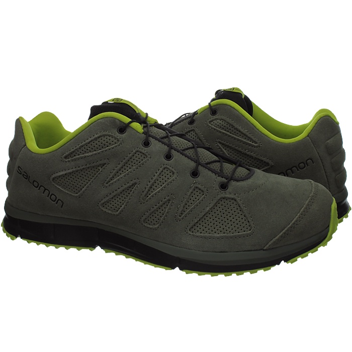Salomon Kalalau Herren Wanderschuhe grau grun blau schwarz Wildleder Mesh NEU eBay