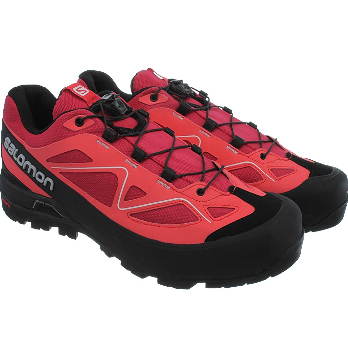Salomon X Alp women's trekking shoes gray pink hiking shoes approach