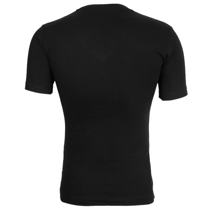 Hanes Herren T-Shirt Baumwolle Freizeit V-Auschnitt Kurzarm schwarz oder weiß