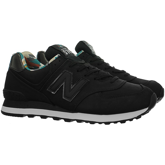 New Balance ML574 Men's Leather Shoes Sneakers Trainer blue black grey ...