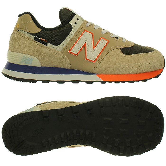New Balance ML 574 Specials Wildleder Sneakers gestreift Herren