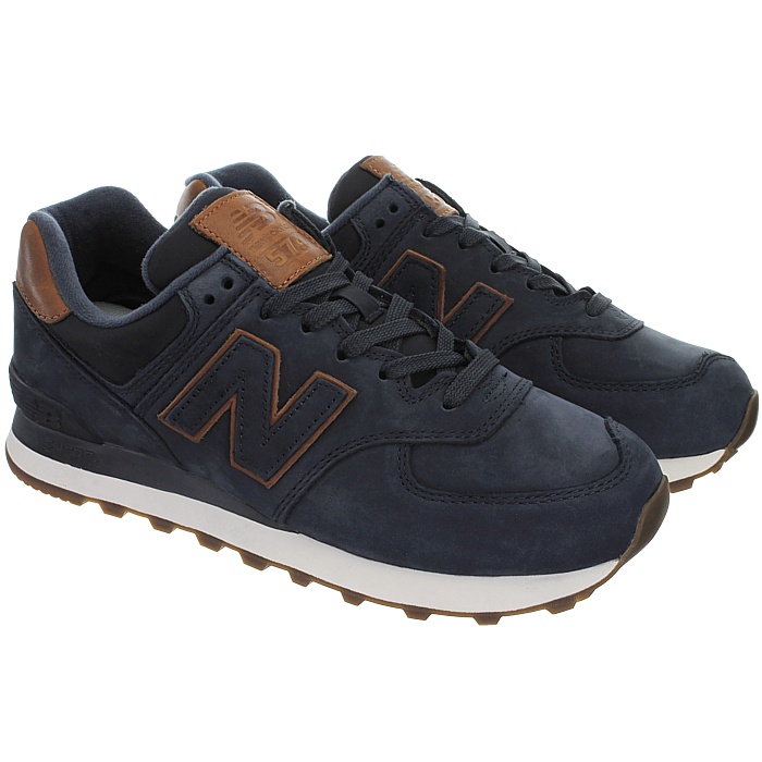 new balance leder herren blau