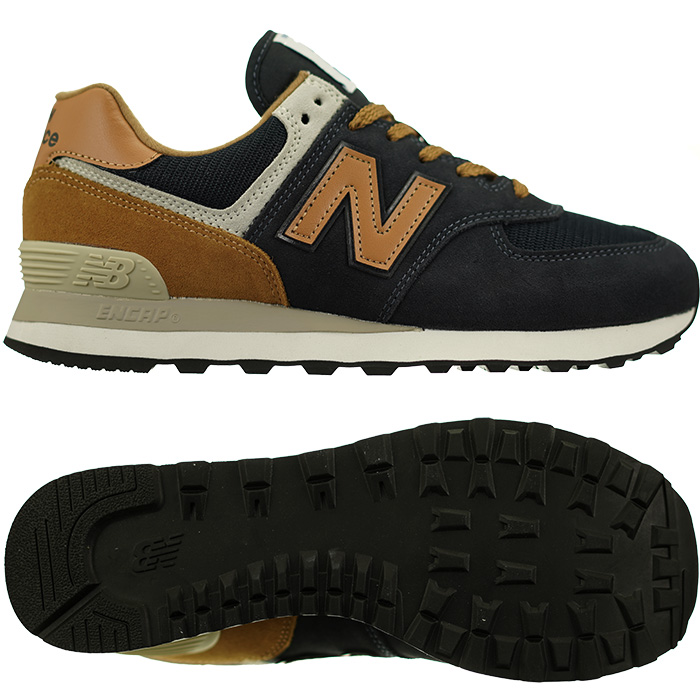 New Balance ML 574 black colors Men&#039;s Classic sued shoes NEW | eBay