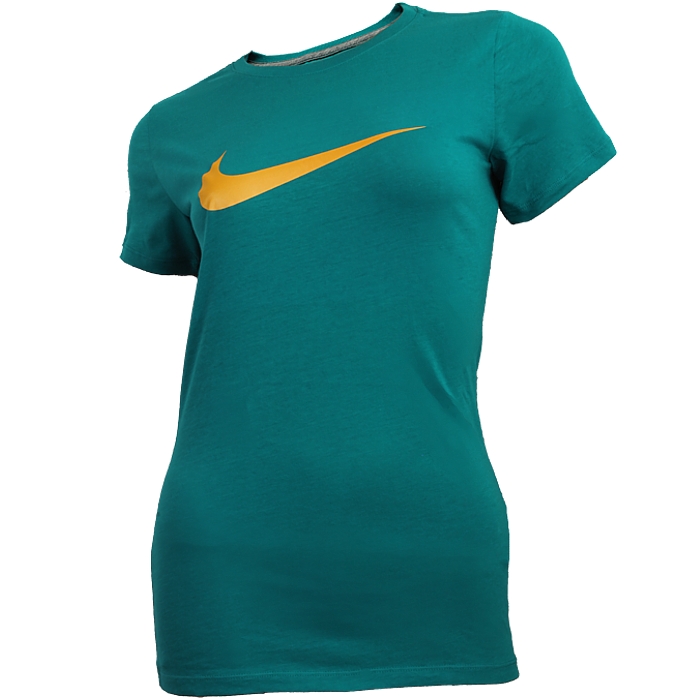 turquoise and orange nike shirt