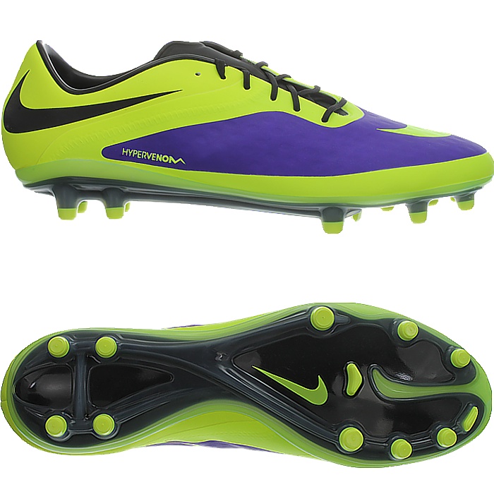 purple and yellow cleats