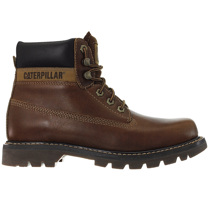 caterpillar chocolate brown leather colorado boots