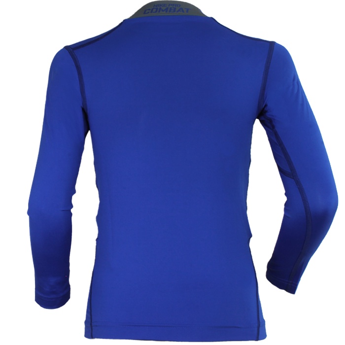 blue nike compression shirt