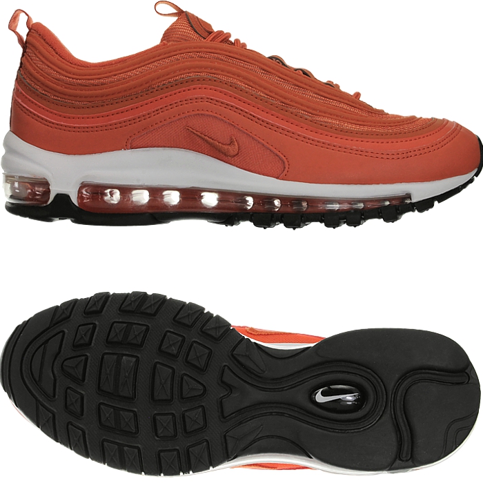 Nike Wmns Air Max 97 orange women's low top sneakers casual Nike Air Max 97 Orange 921733 800 Official Images