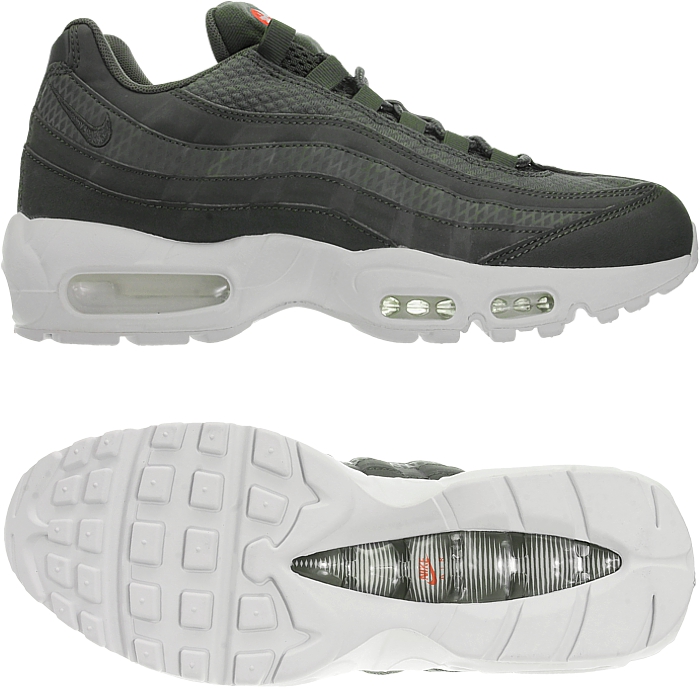 nike air max 95 premium trainers in green