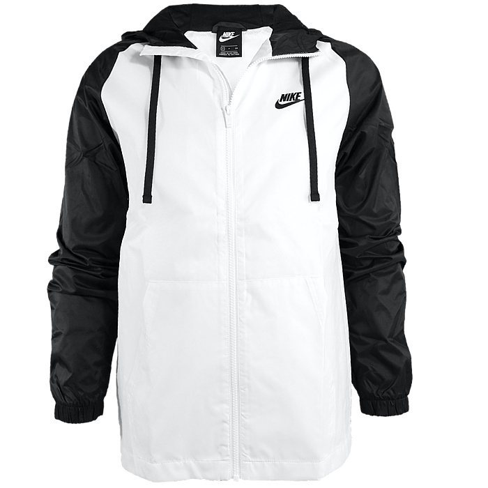 Nike Sportswear CE Tracksuit Hooded white black men's sports suit with ...