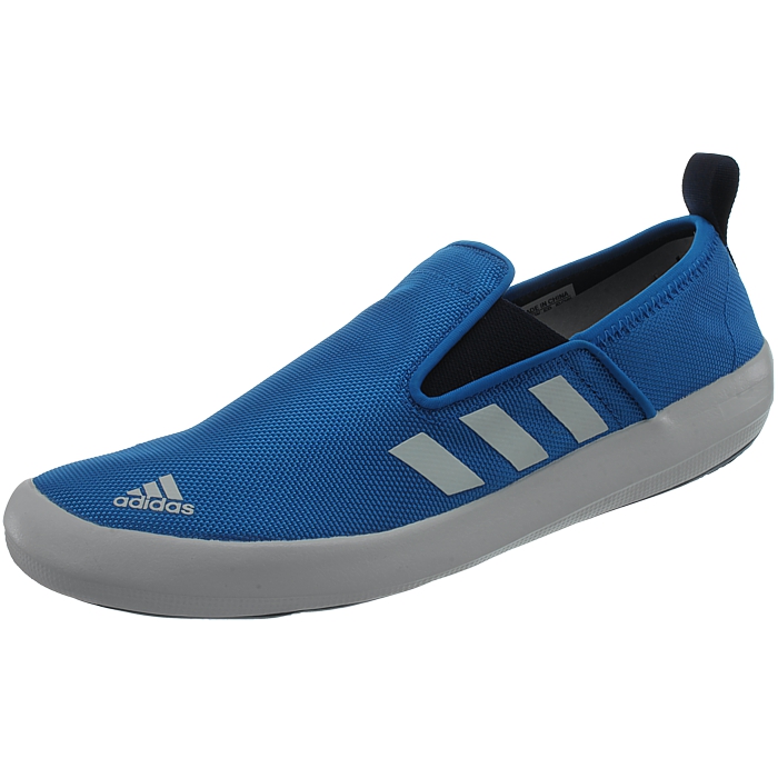 adidas blue slip on shoes