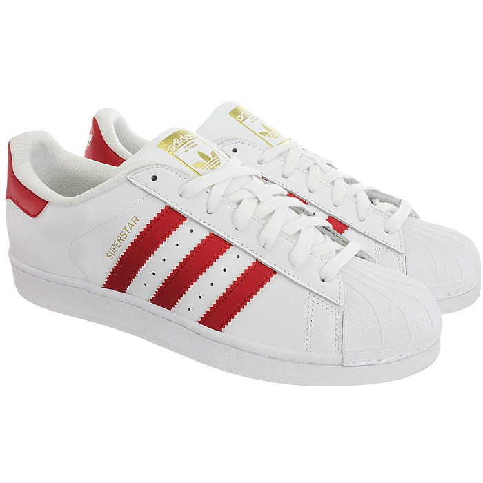 Details zu Adidas Superstar Foundation Herren low-top Sneakers rot oder blau Leder NEU Details zu Adidas Superstar Foundation Herren low-top Sneakers rot oder blau Leder NEU