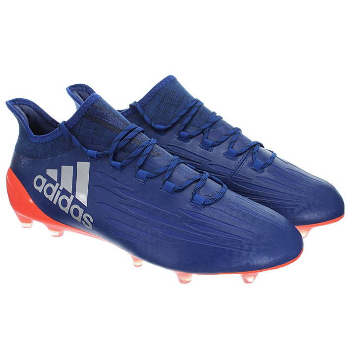 blue and red soccer cleats