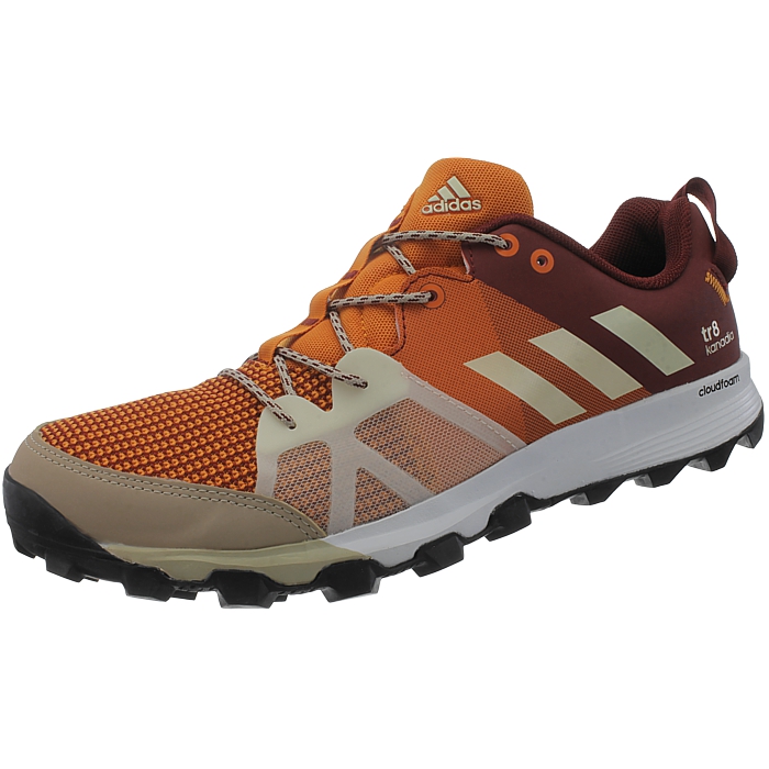Adidas Kanadia 8 TR men's running shoes orange black blue