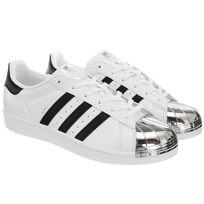 superstar metal toe white