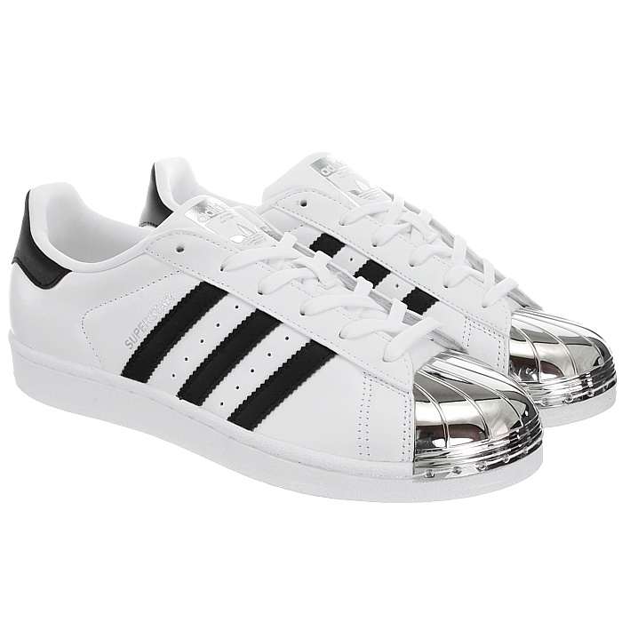 superstar metal toe white