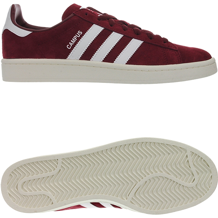 Adidas Campus red white men's low-top 