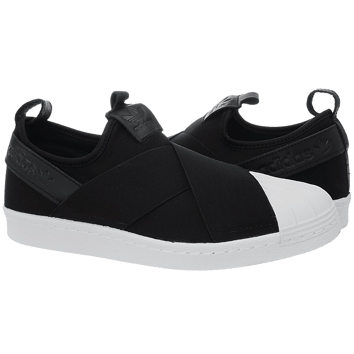 Adidas Superstar SlipOn men's low-top sneakers black or white casual ... Adidas-Superstar-SlipOn-men-039-s-low-top-