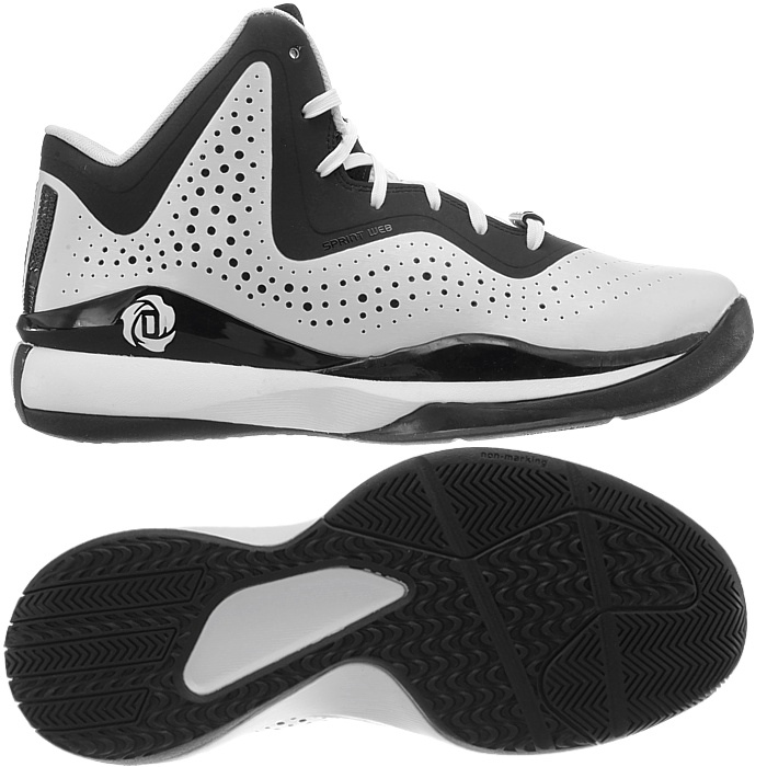 Adidas D Rose 773 III men's basketball boots black/white basketball ...