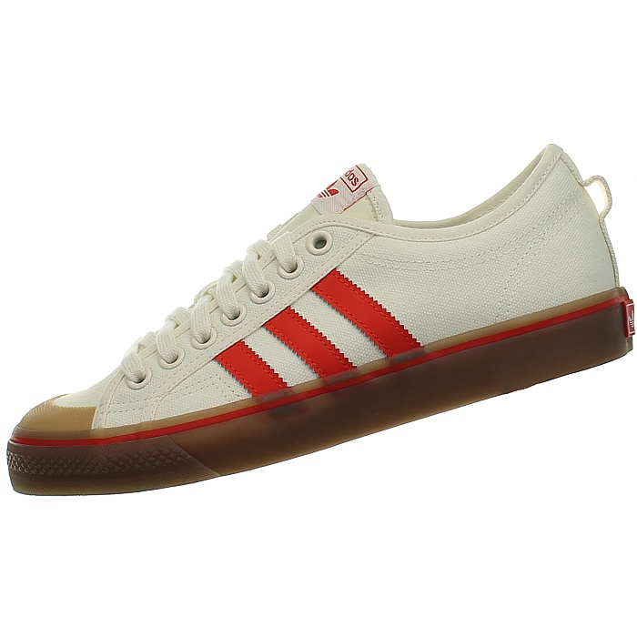 adidas nizza white red