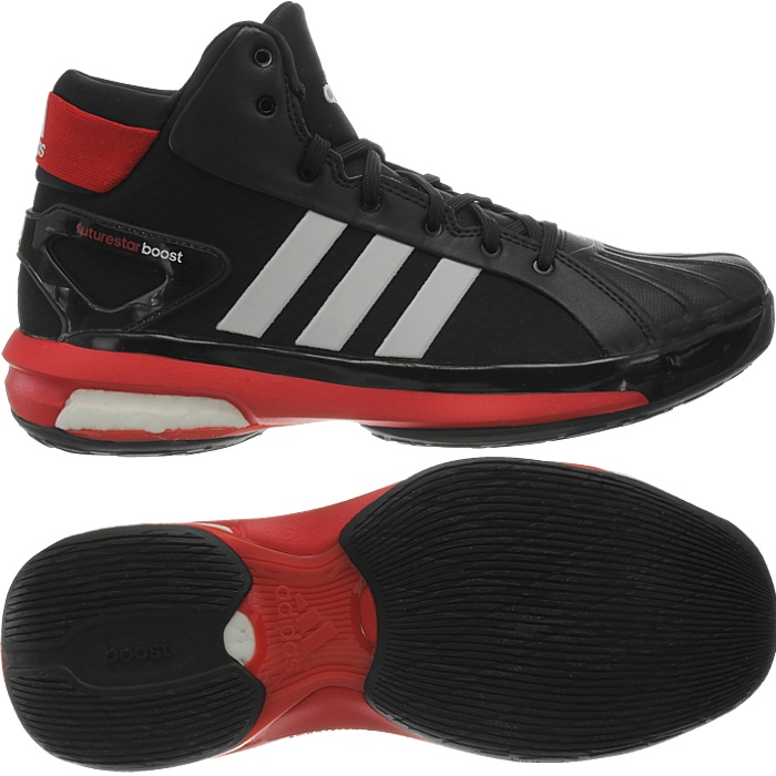 adidas black and red basketball shoes