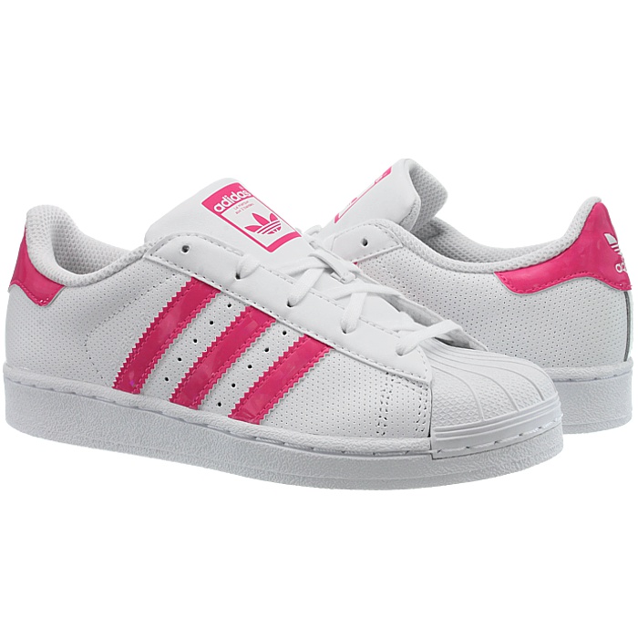 superstar white pink