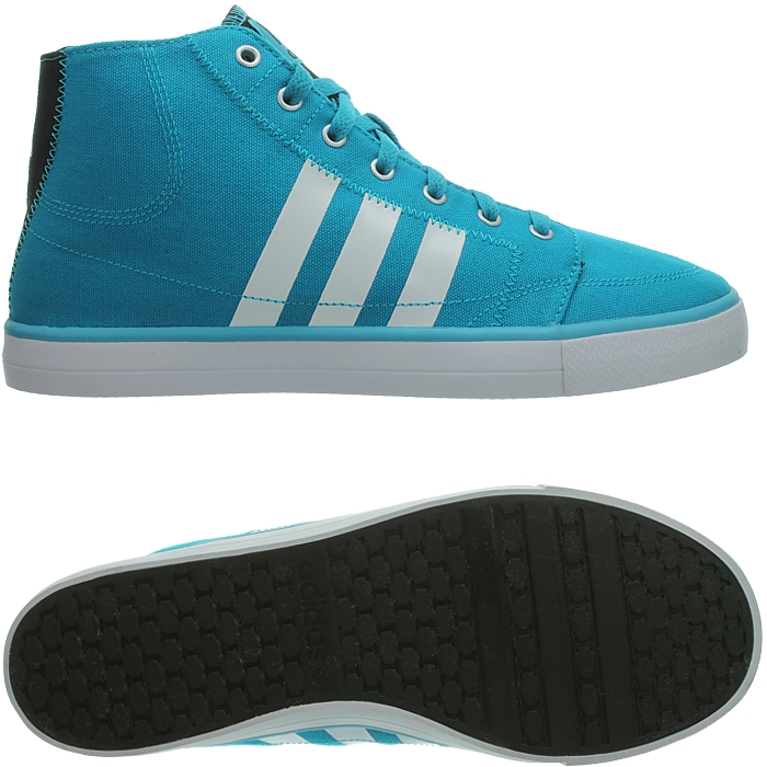 Adidas VLNEO BB MID türkis weiß Herren od Damen Sneaker Freizeitschuhe NEU OVP