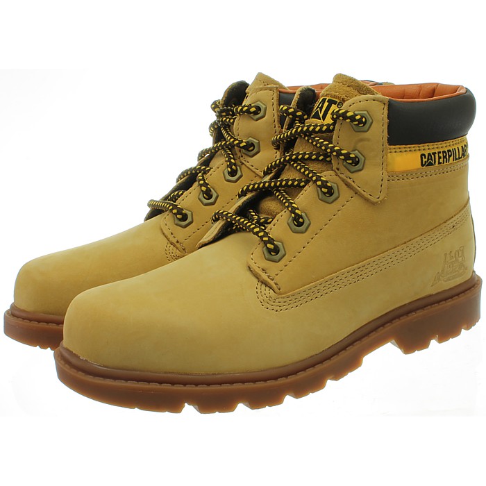 Details zu  Caterpillar Colorado beige / braun Kinder / Damen 6inch Leder Boots Stiefel NEU Billig supergünstig