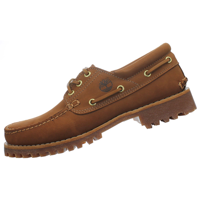 Timberland Classic 3-Eye Boat Herren braun beige Leder Bootsschuhe Sneakers NEU - Bild 9 von 9