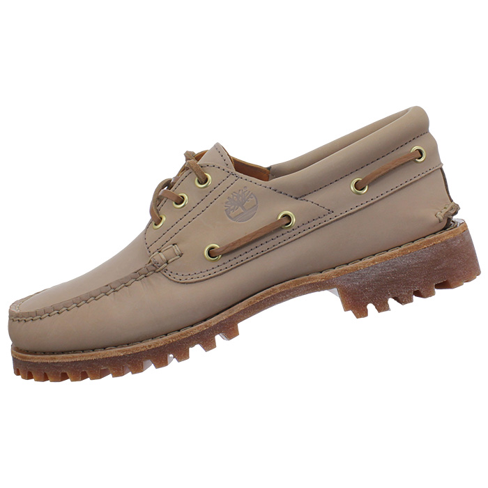Timberland Classic 3-Eye Boat Herren braun beige Leder Bootsschuhe Sneakers NEU - Bild 5 von 9