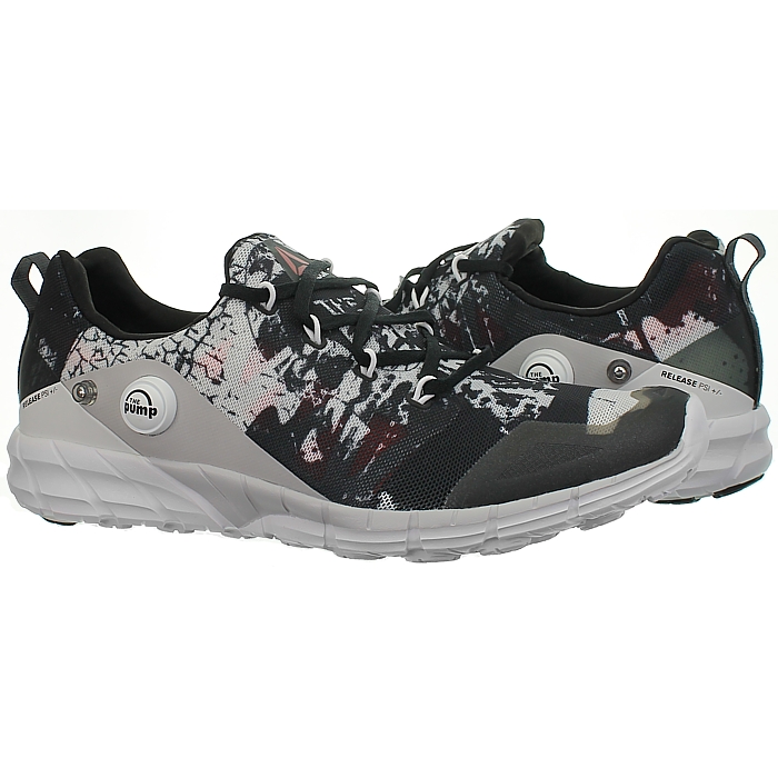 Reebok ZPump Fusion 2.0 Dunes schwarz weiß grau Herren Sneaker Laufschuhe Sport