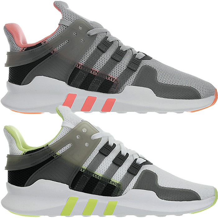 Adidas EQT Support ADV women's low-top sneakers gray pink/yellow ...
