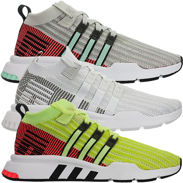 eqt support mid white