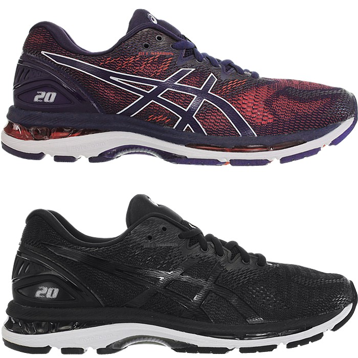Men S Gel Nimbus 20 Black Black Carbon Running Shoes Asics